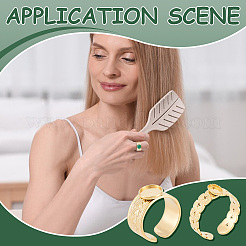 4 шт. 4 стиля фурнитуры для открытых манжет из нержавеющей стали 304 STAS-UN0057-71