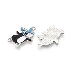 Подвески в виде пингвинов из эмалированного сплава с покрытием для стеллажей&nbsp;ENAM-T024-65A-P