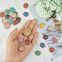 36 шт. 9-цветные сплавы эмалевых компонентов люстры соединения ENAM-HY0001-03