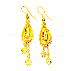 Серьги-подвески из сплава и латуни в форме капли с сердцем FS-WGF4F4A-01