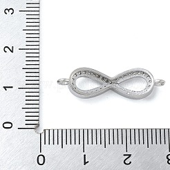 Покрытие стойки латунь микро-паве прозрачный кубический цирконий подвески-коннекторы бесконечности KK-A234-079P