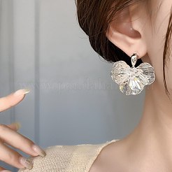 Серьги-гвоздики из латуни с микро-паве и прозрачным фианитом&nbsp;FS-WG65913-02