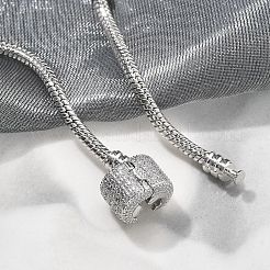 Латунные браслеты с микропаве из чистого кубического циркония BJEW-S158-15P