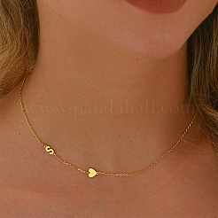 Минималистичное серебряное ожерелье в форме сердца с буквой s925 для женщин и вечеринок в отпуске. IG1020-4