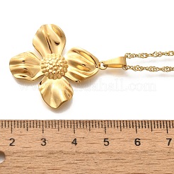 Летние пляжные ожерелья из нержавеющей стали 304 с подвеской в виде веревки и цепи для женщин&nbsp;LS-STAS-Z108-01G-06