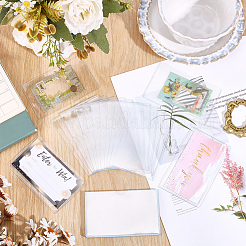 120 шт. прямоугольные прозрачные держатели для удостоверений личности из ПВХ&nbsp;AJEW-GO0002-76