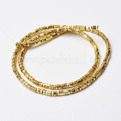 Немагнитные нити шарик синтетический гематит&nbsp;X-G-P262-23-3x1mm-G