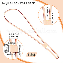 Наборы шнуров для кожаной сумки и слайдеров&nbsp;DIY-WH0453-50B-01