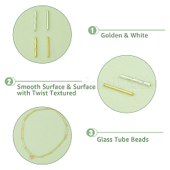 600 шт. 4 вида стеклянных бусин SEED-FH0001-12