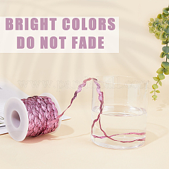 2 рулон полиэстеровой блестящей волнистой ленты для отделки бахромой OCOR-GF0003-50B