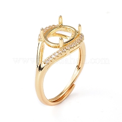 Регулируемые настройки для колец-солитеров из латуни&nbsp;KK-L193-02G