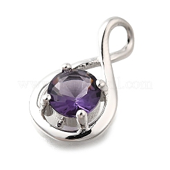 925 подвеска из стерлингового серебра с паве из кубических цирконий&nbsp;STER-V001-03P-06