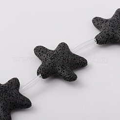 Синтетические бусины из вулканической породы G-N0096-18