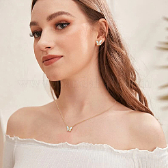 Комплект украшений из нержавеющей стали в виде бабочек&nbsp;SJEW-AN0001-56