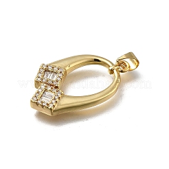 Латунные микро проложить кубического циркония подвески&nbsp;KK-C090-22G