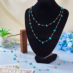 3 м натуральная синтетическая бирюзовая крошка и АБС-пластик&nbsp;CHC-TA0001-30C