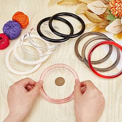 10 шт. двухцветные пластиковые ручки для пакетов FIND-WR0008-68