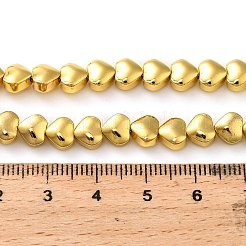 Стеклянные бусины с гальваническим покрытием  EGLA-H109-12-01