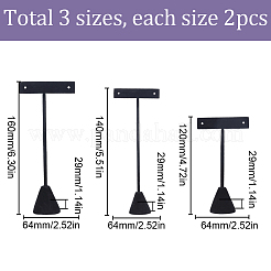 6 шт. 3 стиля Т-образная подставка для сережек из сплава&nbsp;EDIS-SC0001-05