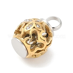 Подвески для праха в виде урны из нержавеющей стали 304 со стразами&nbsp;STAS-Q327-01