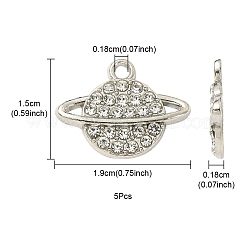 Сплава кристалла горный хрусталь подвески&nbsp;FIND-YW0003-56