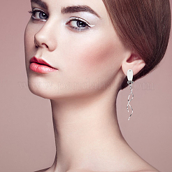 20 шт. 2-х цветная латунная фурнитура для сережек-гвоздиков&nbsp;KK-ME0002-55