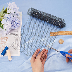 Вуаль из полиэстера и органзы с большими глазами DIY-WH0453-61A