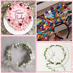 120шт. 10-х цветная бумага искусственная роза&nbsp;DIY-SP0005-83