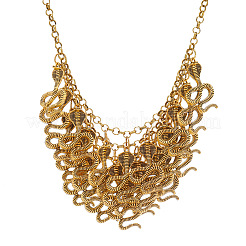 Преувеличенные многослойные ожерелья-нагрудники в виде змей из сплава для женщин FS-WGEB7D7-01