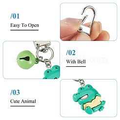 4 шт. 4 стиля подвесные украшения из смолы в виде животных&nbsp;HJEW-TAC0069