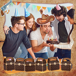 Бумажные футляры для конфет с принтом&nbsp;CON-WH0099-70