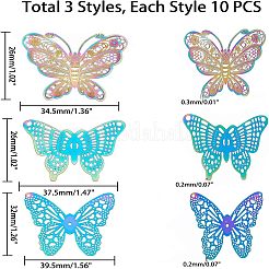 201 филигранный кулон из нержавеющей стали&nbsp;STAS-UN0011-91M