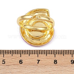 Латунные эмалевые регулируемые манжеты для женщин&nbsp;RJEW-G357-01F