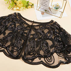 Полиэстер женские шифоновые накидки&nbsp;AJEW-WH20070-005B