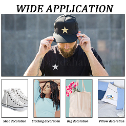 40 шт. 2-х стильные нашивки со звездами на ткани с компьютерной вышивкой&nbsp;PATC-GA0001-07