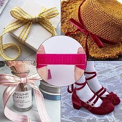 Бархатная лента SRIB-WH0006-18D