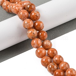 Натуральные оранжевые кальцитовые шарики G-I247-10C-01