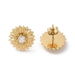 Серьги-гвоздики из нержавеющей стали 304 EJEW-R153-02G