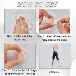 20шт самоклеящийся крючок для подголовника автомобиля из АБС-пластика&nbsp;FIND-CP0002-50A