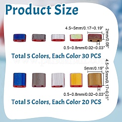 250 шт. 10 вида гальванических непрозрачных стеклянных бусин SEED-AR0001-34