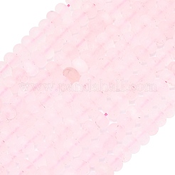 Природного розового кварца нитей бисера G-P575-A09-8x5mm