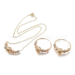 Комплект украшений из латуни SJEW-F224-01M