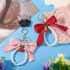 2 шт. 2-цветные брелки из полиэстера&nbsp;KEYC-TA0001-52A