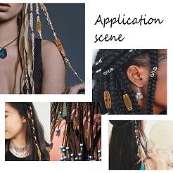 Плетение пластиковых дредов из бисера OHAR-NB0001-13