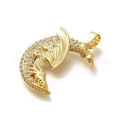 Реечное покрытие латунь с подвесками из кубического циркония&nbsp;KK-Z086-13G-02