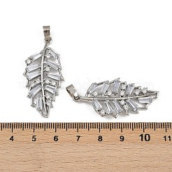 Подвески из латуни с покрытием из прозрачного кубического циркония KK-L236-04C-P