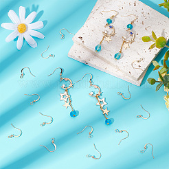 100 шт. долговечные французские крючки для сережек из латуни с покрытием KK-CN0001-80