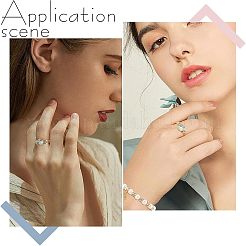 6 шт. 3-х стильные регулируемые латунные кольца для пальцев FIND-FH0004-23