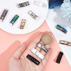 6 пара пряжек из цинкового сплава 6 цветов с одним щелчком для парусиновой спортивной обуви FIND-GF0004-54