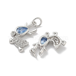 Латунные микро проложить кубического циркония подвески&nbsp;KK-P325-37P